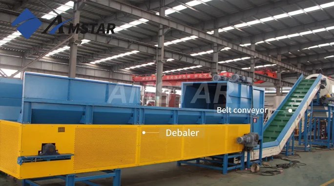 2000kg/hr HDPE Rigid Plastic Crushing & Washing Line