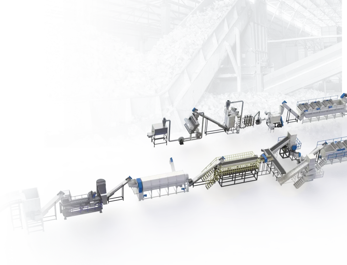ASG PET bottle washing and recycling line