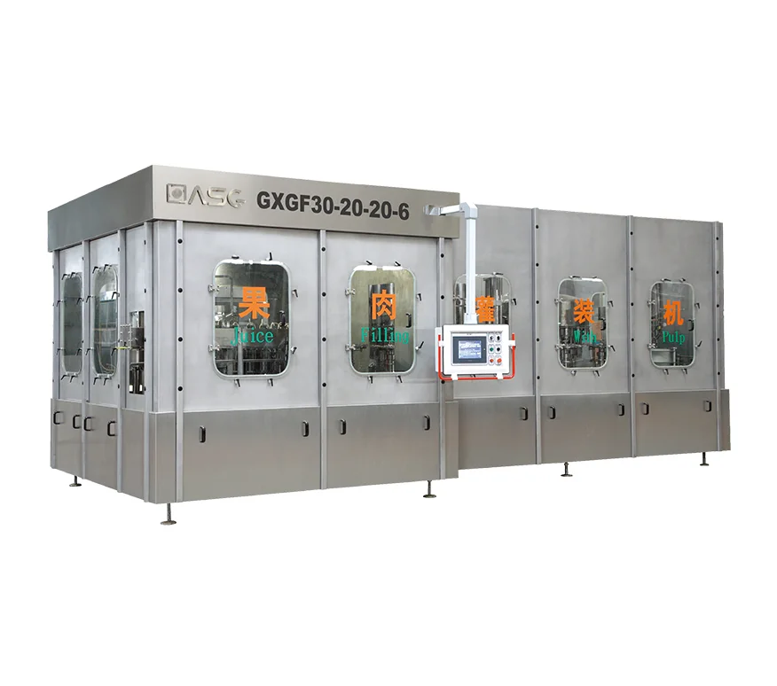 Juice with Pulp Filling Line: GXGF 4-in-1